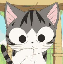 Reading Cat Graphic